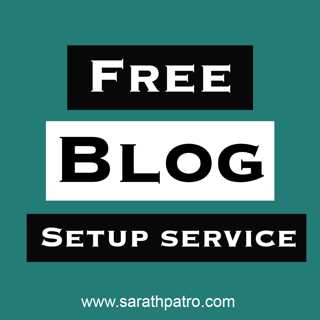 Free blog setup service