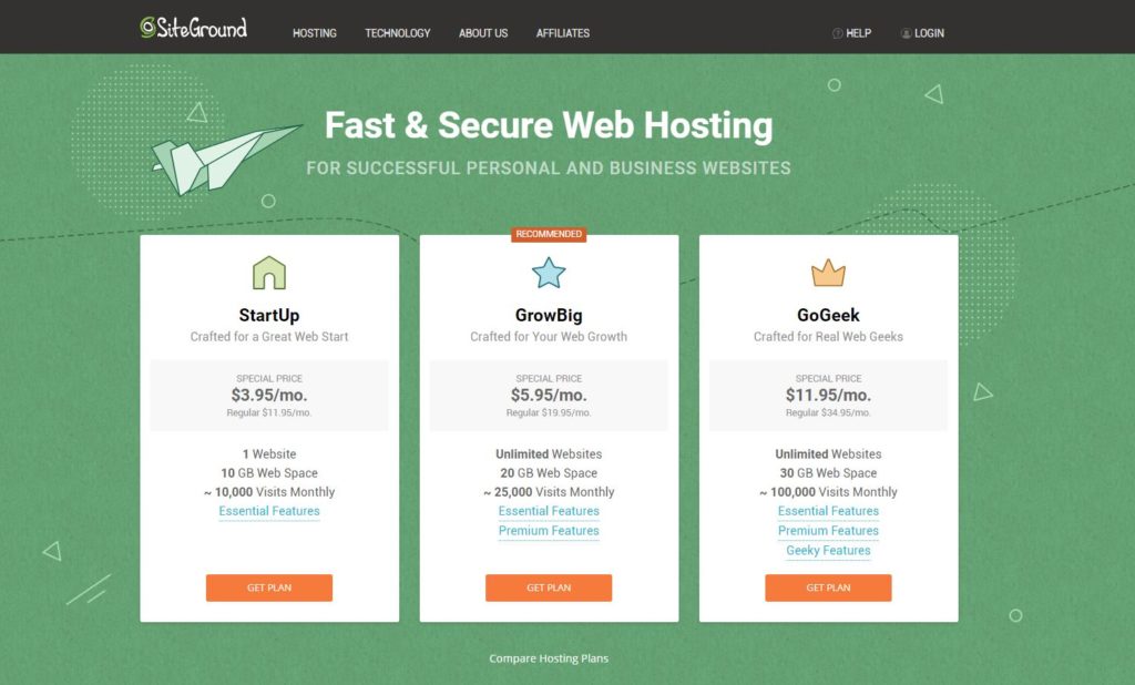SiteGround ( one of the best hosting service provider)